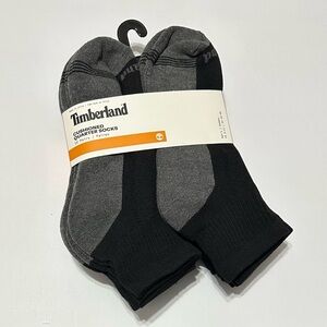 Timberland 10-Pairs Men's Cushioned Quarter Crew Socks  Black/Gray